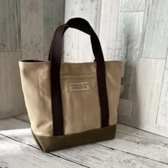 ⭕️vintage染め❗️帆布ミニトートバッグ27×15×8 ホック付き - メルカリ