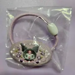 サンリオ　ガチャ　刺繍ヘアゴム　クロミ