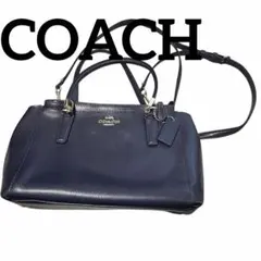 コーチ COACH ２WAY ショルダーバッグ ハンドバッグ ブルー