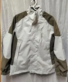 アイボリー/ブラウン ジャンバー