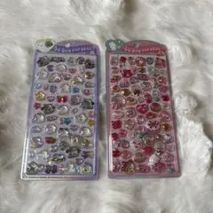 正規品うるちゅる POP シール おばけーぬ スイーツ　2枚セットのサムネイル