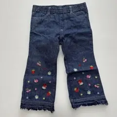 刺繍デニム長ズボン（100cm~）