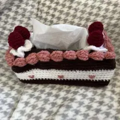 【ハンドメイド】ケーキのティッシュケース