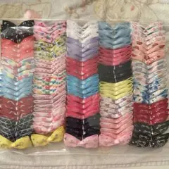 2.まとめ売り グログランリボン リボンモチーフ　4つ×30種類　124個