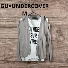 GU×UNDERCOVER シアーニットカーディガン M