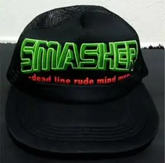 ＳＭＡＳＨＥＲスマッシャ－ＩＳＡＭＩ購入ワイヤー入翼メッシュキャップ黒フリー新品