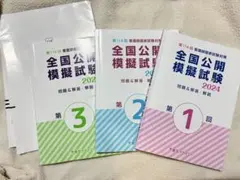 看護師国家試験　全国公開模擬試験 2024 全3巻セットのサムネイル