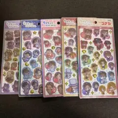 国内正規品　うるちゅるポップシール　名探偵コナン　5枚セット