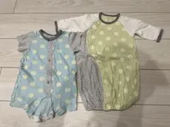 水玉　ロンパース・カバーオール