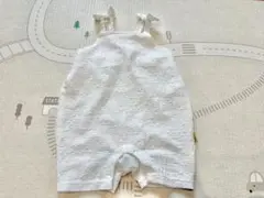 ★美品★MAKE YOUR DAY ホワイトロンパース 80 女の子のサムネイル