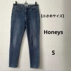 【小さめサイズ】Honeys スキニーデニム 濃紺 美脚シルエット 着回し◎