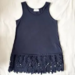 r.p.s レース付タンクトップ インナー タンクトップ ネイビーのサムネイル