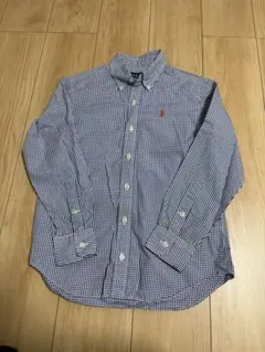 Ralph Lauren ボタンダウンシャツ　140 ギンガムチェック　長袖