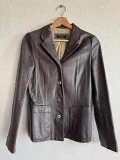 K.D.S羊革ダークブラウン レザー ジャケット 38