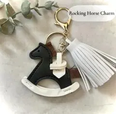 揺り木馬 馬 チャーム キーホルダー 干支 お守り じゃらじゃら ペガサス
