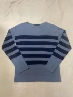 ABAHOUSE アバハウス　　シルク混ボーダークルのサムネイル
