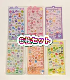 ぷくぷくシール風　6枚セット ドロップシール 平成 ボンボン　②