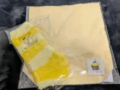 ポムポムプリン フリースソックスと布バッグ２点セット