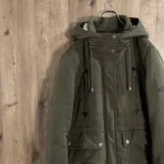 アースカラー　ラッキーブランド　ジャケット　中綿　フルジップ　ドロスト　HD4