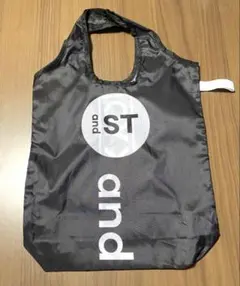 and st 原宿限定　エコバッグ　ショッピングバッグ　黒