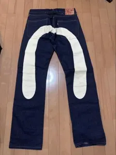 EVISU デニムパンツ カモメペイント ブラック - メルカリ