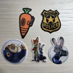 ズートピア ワッペンシール ダイソー
