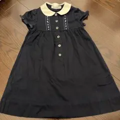 【dewdrop 様専用】　familiar 半袖ワンピース 110 ネイビー