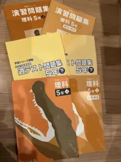 理科 5年 下　四谷大塚　予習シリーズ　演習問題集 6冊セット　購入
