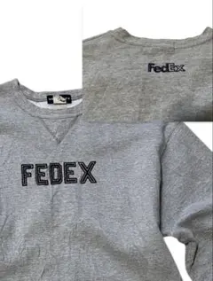 FedEx フェルト　刺繍 スウェット Velocityタグ 企業00s 古着