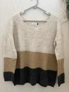 ★LEPSIM 配色ニット フリーサイズ