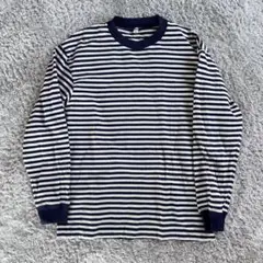 美品　OLDUNIQLO old ボーダー　カットソー　ロンT 大きめS