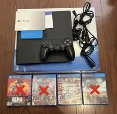 PS4 Slim 500GB コントローラー＋グラセフソフト付き