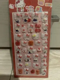 サンリオ キティーちゃんぷくぷく 立体　ボンボンドロップシール