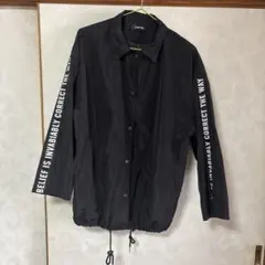 ENVYM ブラック ジャケット　ナイロンのサムネイル