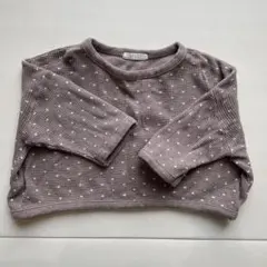 【韓国子供服 / anggo / 80サイズ】 ドット柄トレーナー