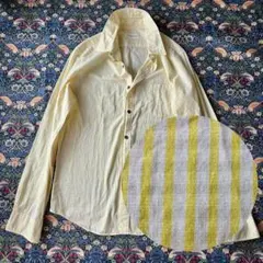トゥモローランド ストライプ イエロー 綿 ブラウス シャツ 長袖