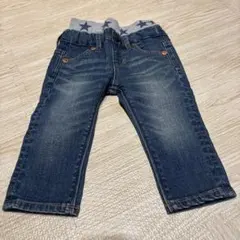 【新品未使用】DOUBLE.B（miki house） / デニムパンツ80cm