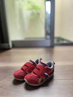 asics キッズ スニーカー レッド ベルクロ