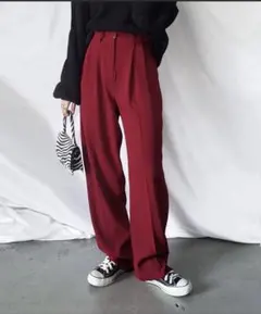 me +em select スラックス(ボルドー)Lサイズ