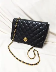 【プライベートレーベル】 オールレザー キルティング ショルダーバッグ