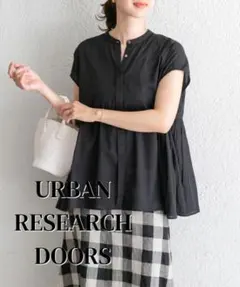 コットンボイルサイドギャザーブラウス