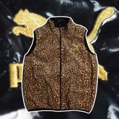 00s PUMA リバーシブルベスト レオパード 平成 ギャル y2k