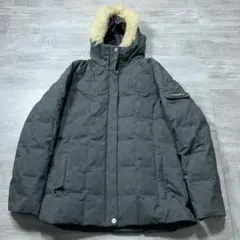 PHENIX スキーウェア フード ダウンジャケット ファー グレー L 11号