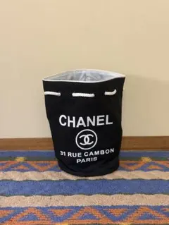 CHANEL シャネル プールバッグ ノベルティ ブラックxホワイト