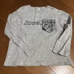 キッズ 長袖カットソー 120cm グレー　しまむら