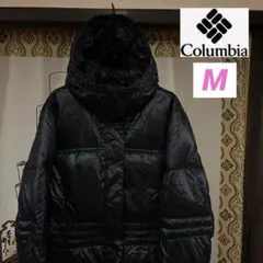 【美品】 Columbia コロンビア ロングダウン レディースM 黒 シンプル