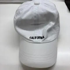 【Heather】カリフォルニア刺繍ホワイトキャップ 帽子