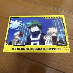 僕のヒーローアカデミアJOYPOLIS特典ブロマイド　緑谷出久　爆豪勝己　轟焦凍