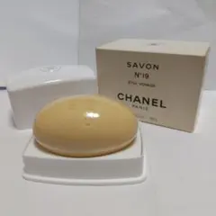 シャネル　CHANEL 　No19 サボン　石鹸　ソープ　ケース付き