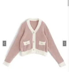 GRL 配色ニットカーディガン[at2097]